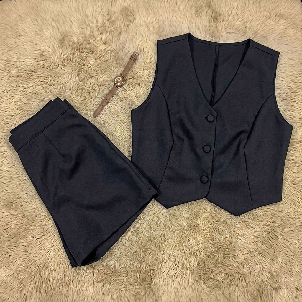 Conjunto "Night Suit" | Chaleco Sastrero & Short