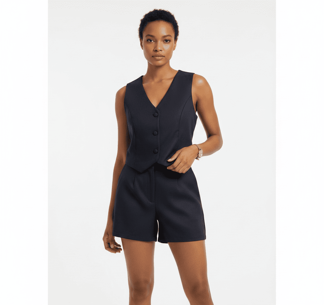 Conjunto "Night Suit" | Chaleco Sastrero & Short